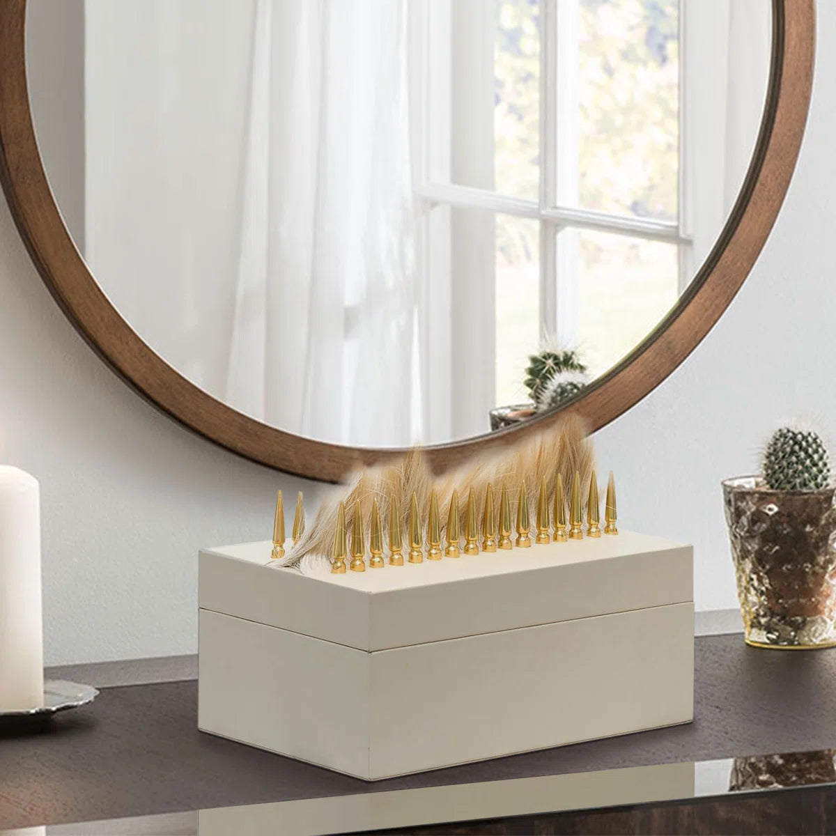 Camila Decorative Box - Elegant Storage and Stylish Display,12x8x9
