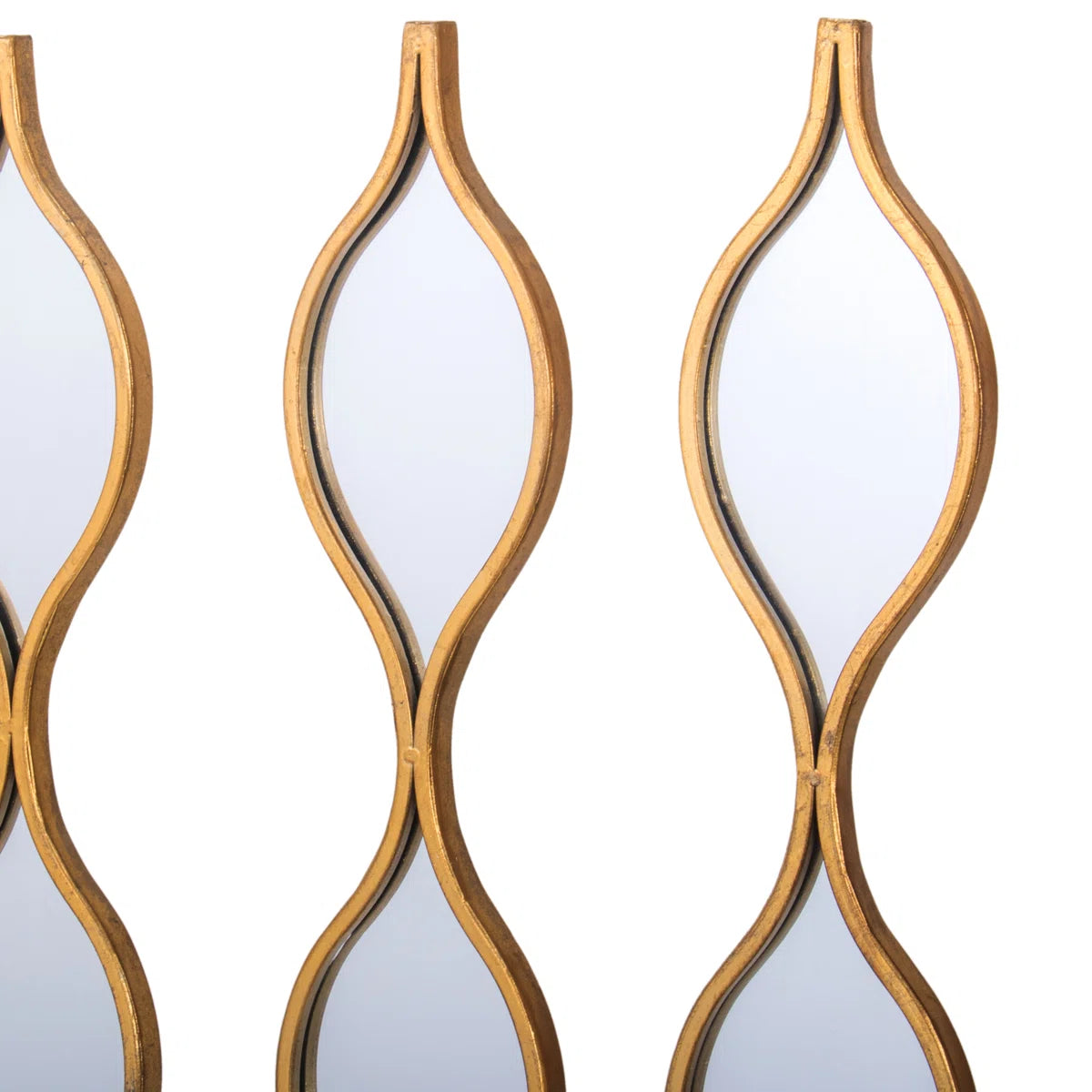 Doutre Metal Wavy Mirror (Set of 5